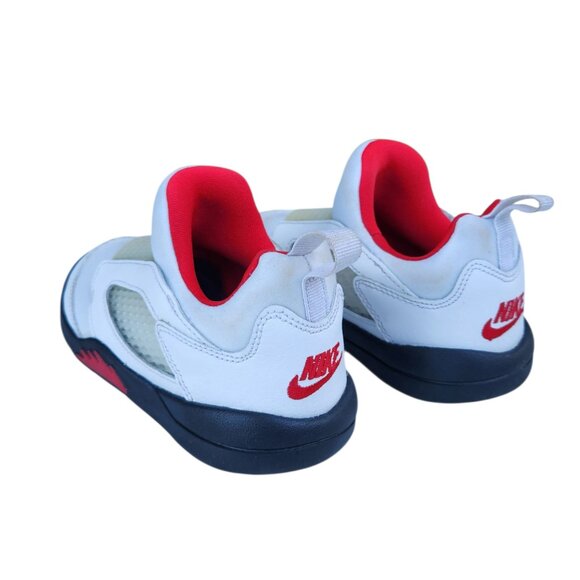 Air Jordan 5 Retro Little Flex PS CK1227-100 White Fire Red Black Size 11C - Picture 6 of 11